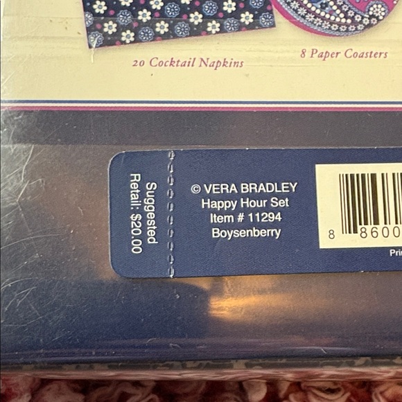 Vera Bradley Paisley and Floral Happy Hour Set - Picture 3 of 4